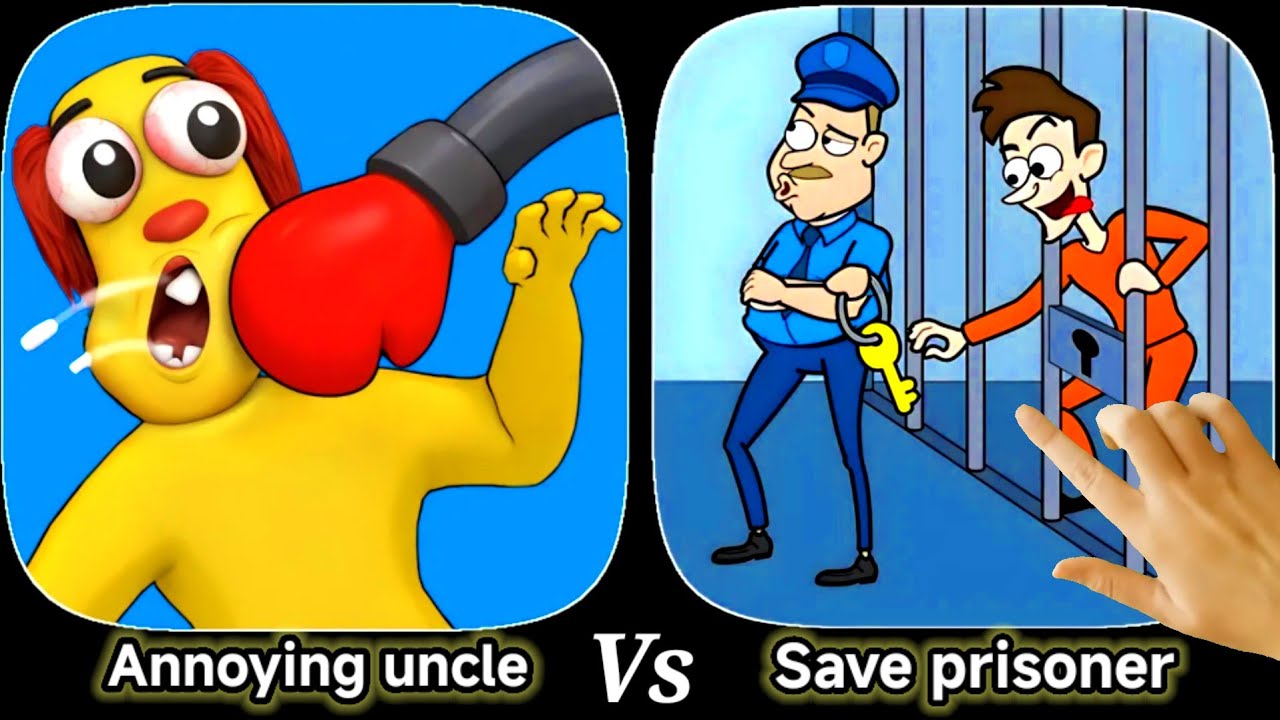 Annoying uncle punch vs Save prisoner-Ios and android gameplay walk-through.
