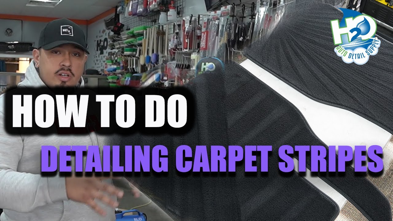 HOW TO DO STRIPE CARPET LINES FOR AUTO DETAILING