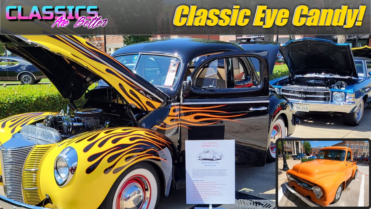 Killer Classic Car Show, BEST Rides!! Parker Square