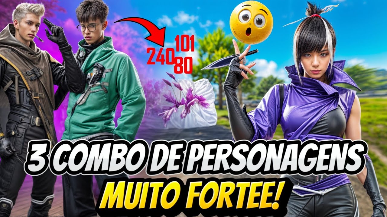 3 COMBINAÇÕES DE HABILIDADES PARA JOGAR COM A NOVA PERSONAGEM RIN NA NOVA ATUALIZAÇÃO DO FREE FIRE!