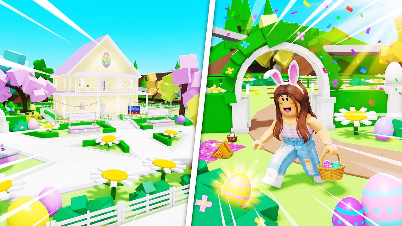 Обновление Roblox Brookhaven 🏡RP к Пасхе 2026 🐰 (зона событий, награды и охота за пасхальными яйц...