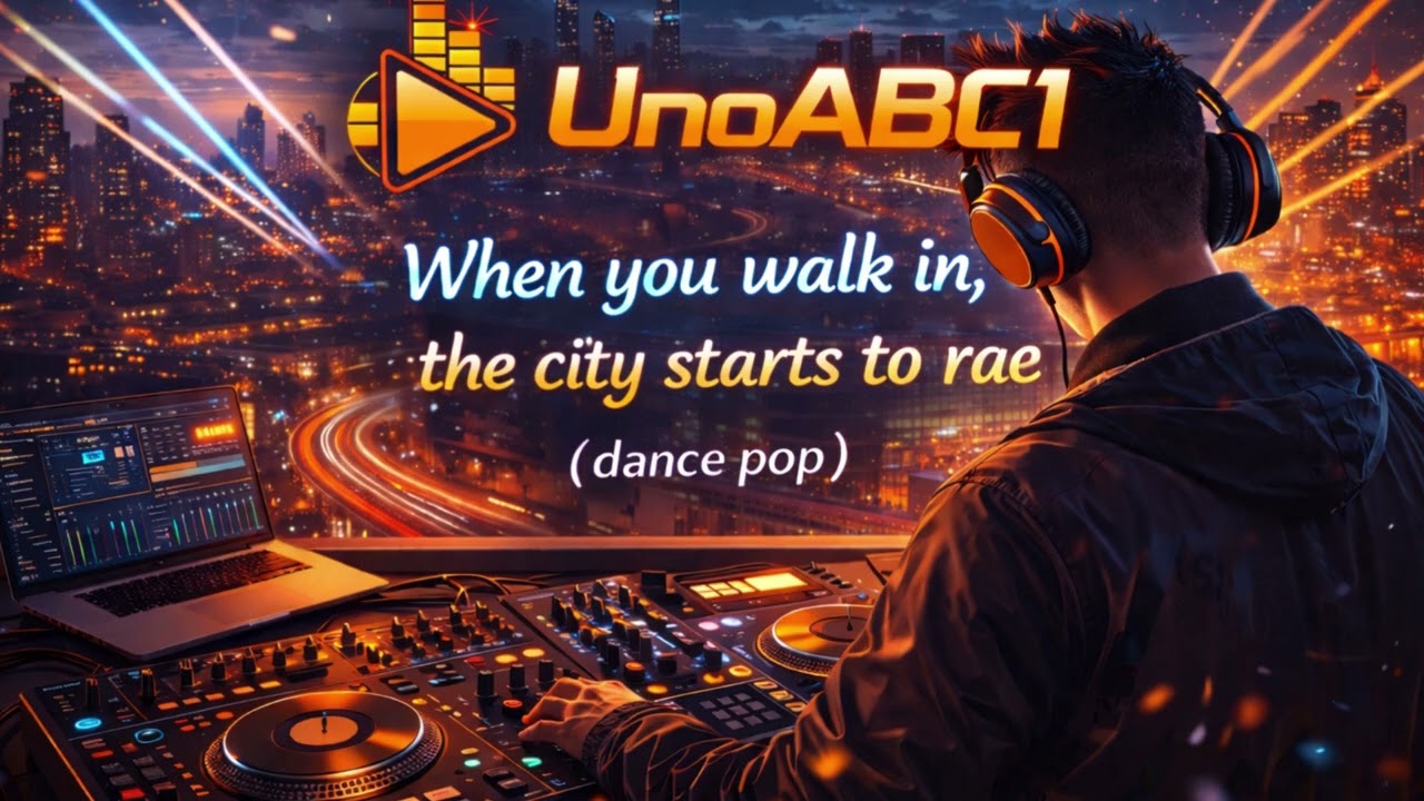 When you walk in, the city starts to rac(dance pop)