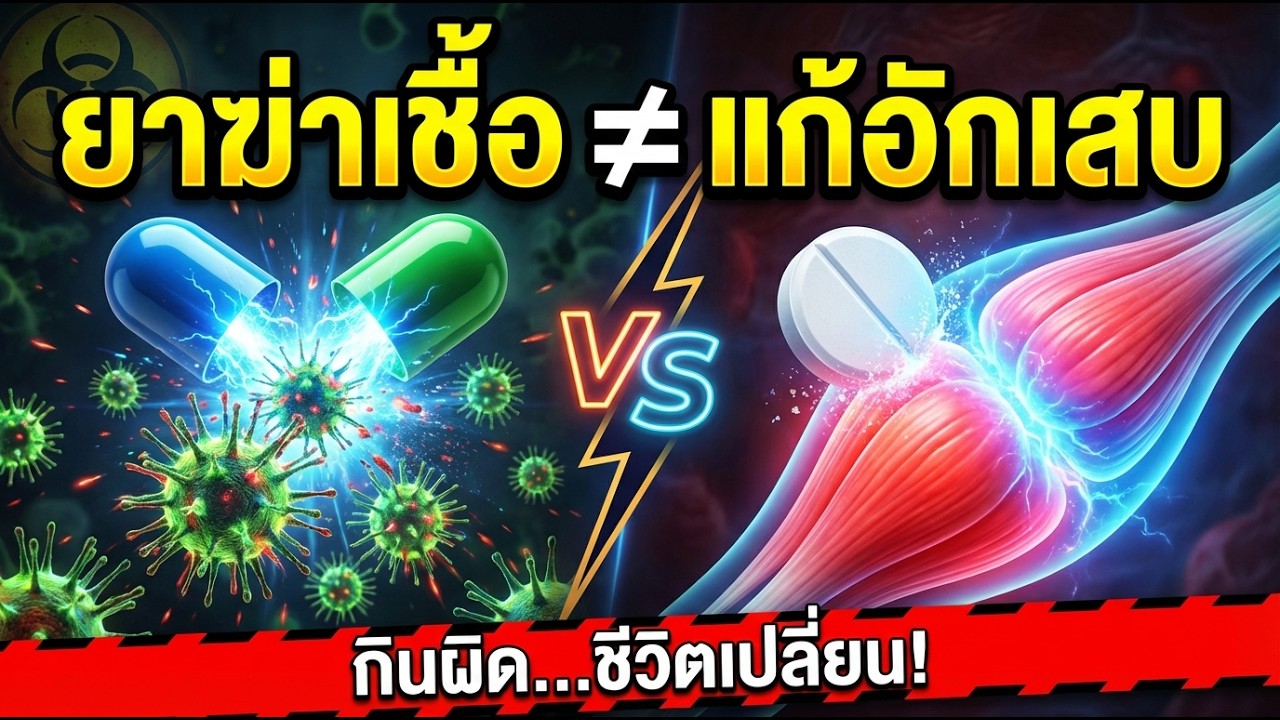 ยาปฏิชีวนะ vs ยาแก้อักเสบ เหมือนกันไหม กินผิดชีวิตเปลี่ยน?