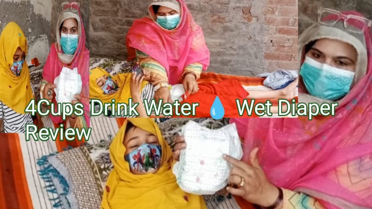 How To Change 7Year Old Baby Girl Wet Daiper Revie 4CUPS Water|Reveal My What's Up No In This Video
