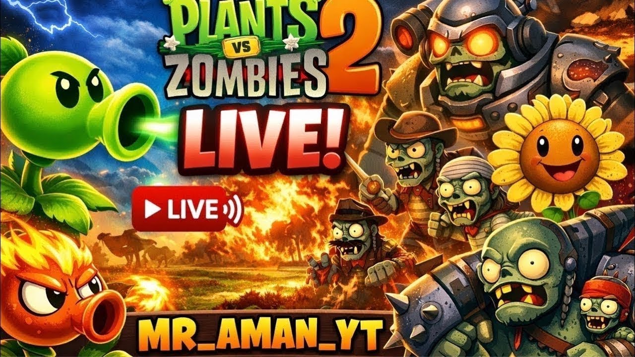 plantsvszombies #pvz2  Live streaming of Mr_aman_yt Pvz 2 #pvz2 #plantasvszombies #plants #tranding