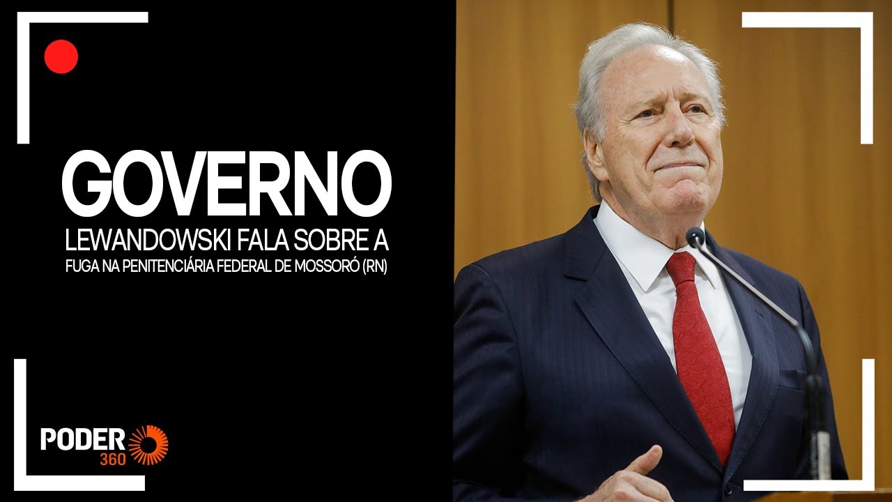 Ao vivo: Lewandowski fala sobre a fuga na penitenciária federal de Mossoró (RN)