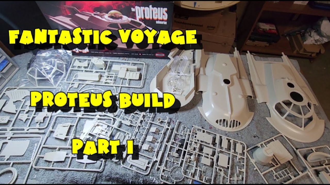 Fantastic Voyage Proteus Model Kit Build Part 1  Interior Paint, Detail Work