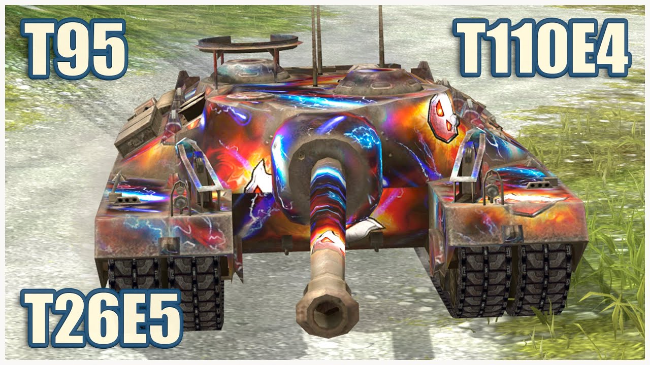 T95, T110E4 & T26E5 • WoT Blitz Gameplay