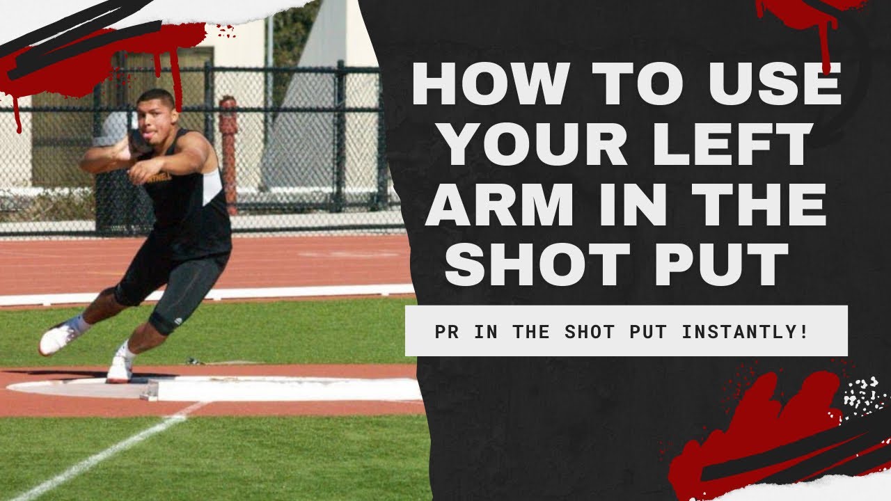 How to use your left arm in the shot put! Add distance to your shot put instantly!🔥🔥