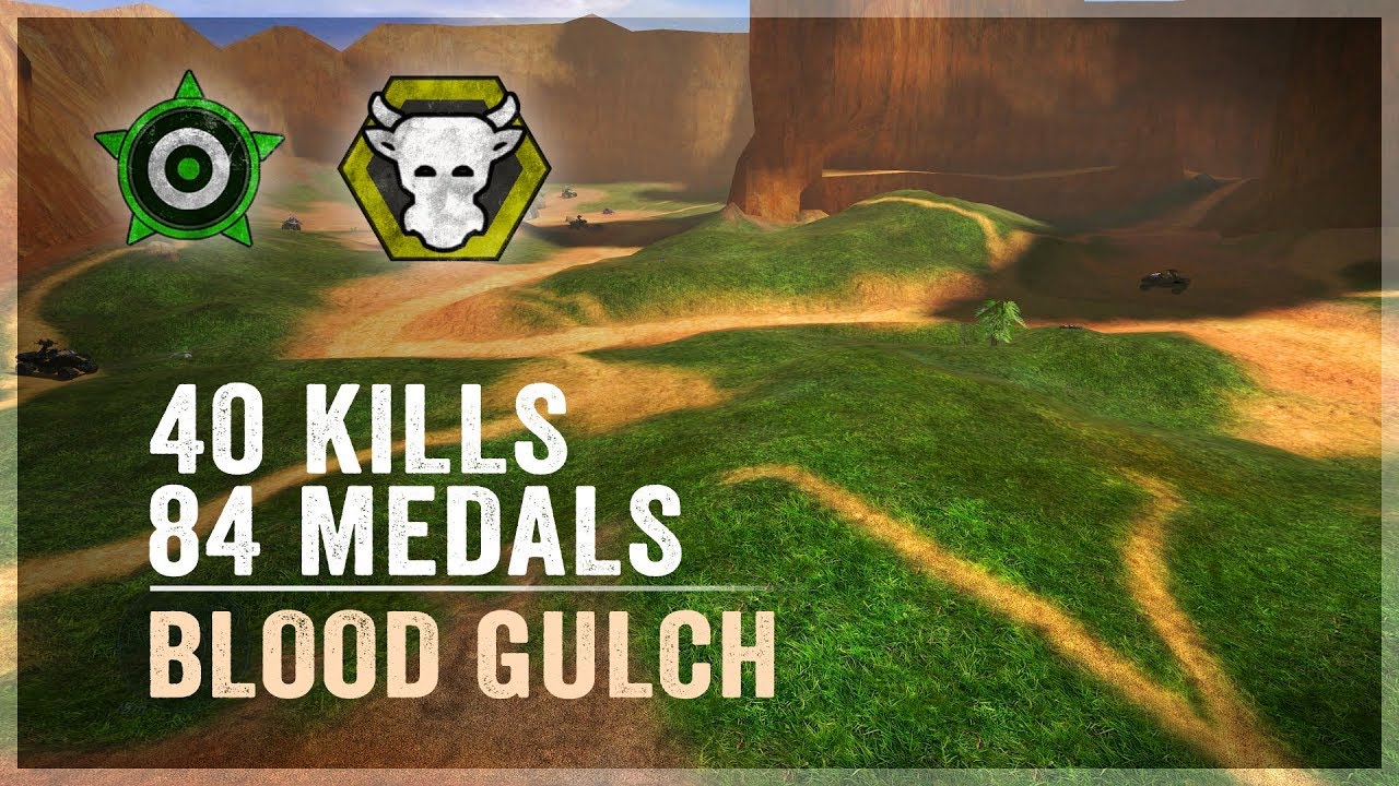 Halo: CE - 40 Kills and 84 Medals on Blood Gulch
