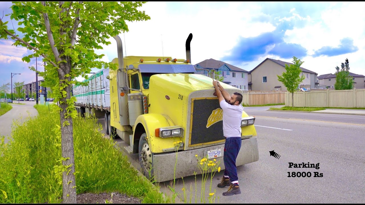 Cat Motor PETERBILT Truck ka Hood itna Heavy 😳 neeche se uthana IMPOSSIBLE | Edmonton, Canada
