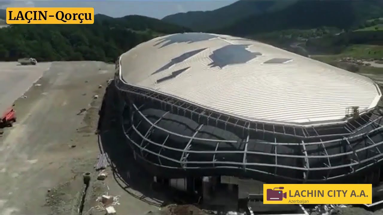 Laçın-Qorçu.Aeroport.Zəngilan şəhər məscidi.