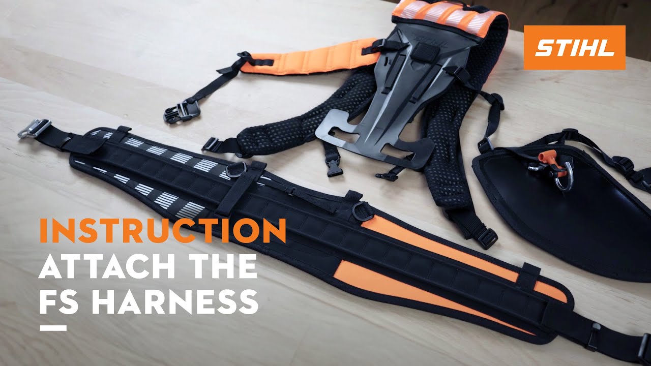 STIHL ADVANCE X-Flex | Attach the FS harness | Tutorial