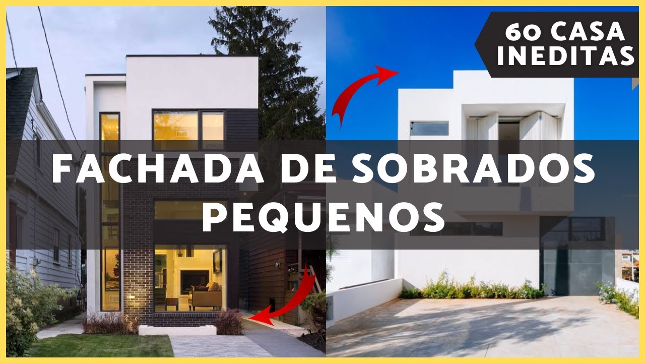 Fachadas de SOBRADOS PEQUENOS | 60 casas inéditas para se inspirar.