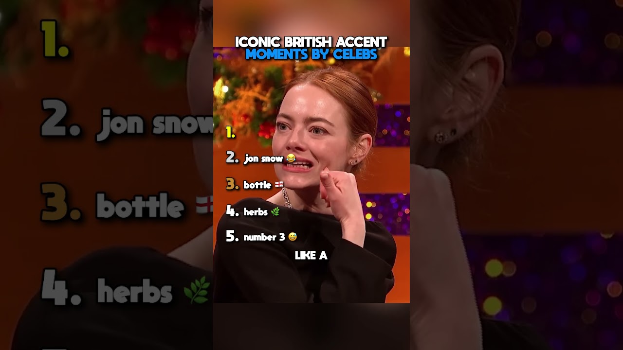 Iconic british accent moments by celebs 😂