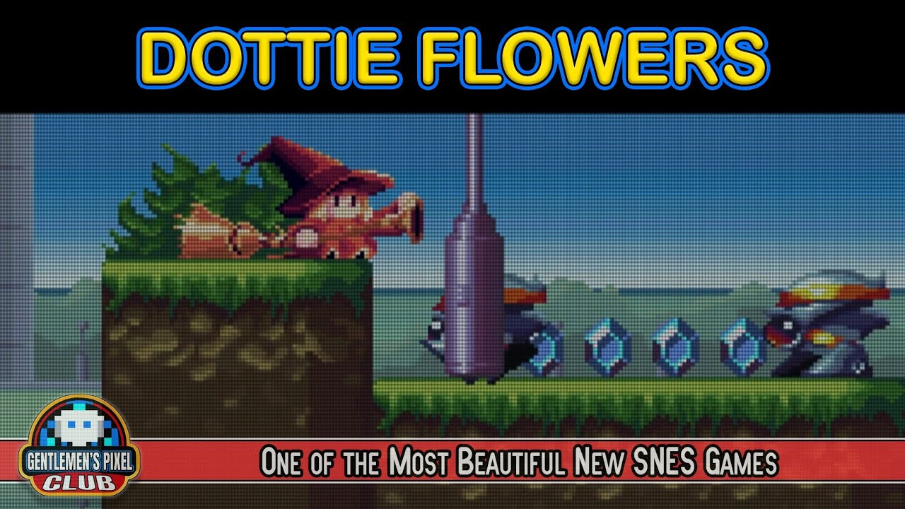 Dottie Flowers SNES Gameplay on MiSTer FPGA | Beautiful 2023 Homebrew You Probably Missed
