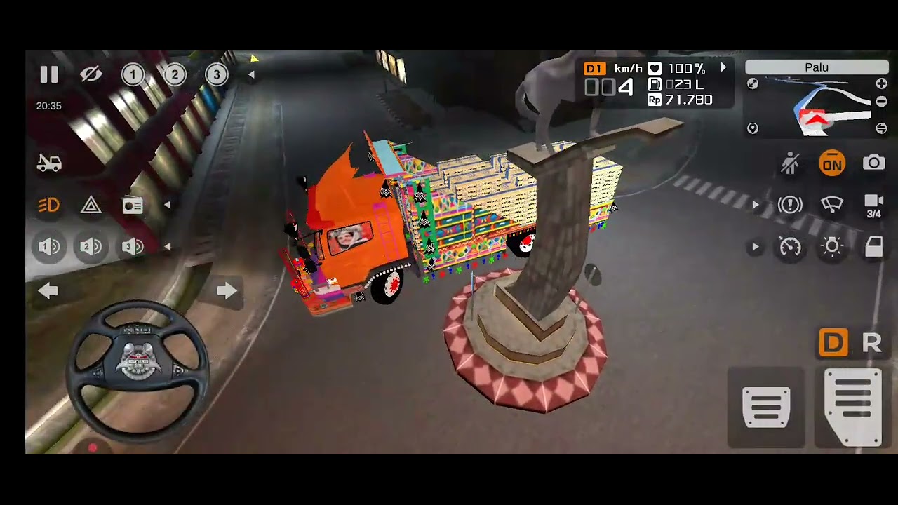 Hino 500 cemet truck mod bussid made by javed mod creater link in description 