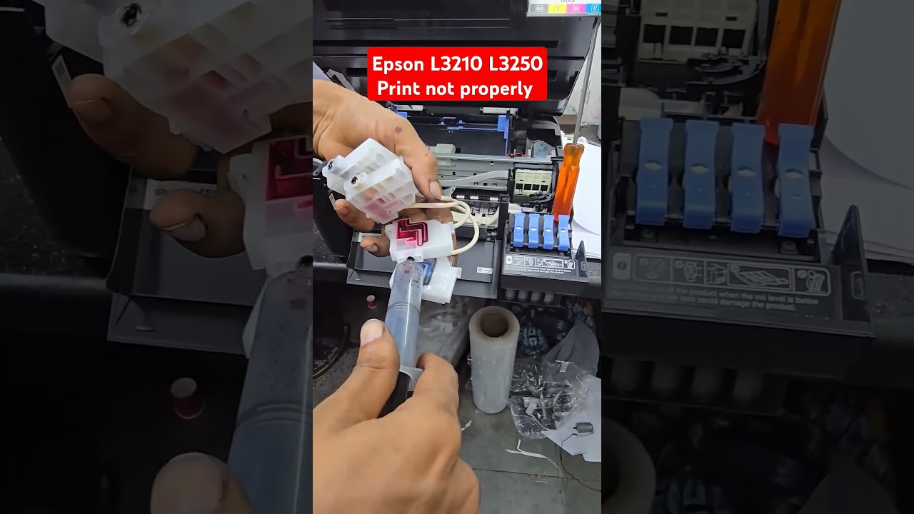 Epson L3210 L3250 Print not properly Head Cleaning #Epsonsetting #epson #epsonprinter #dlp_solutions