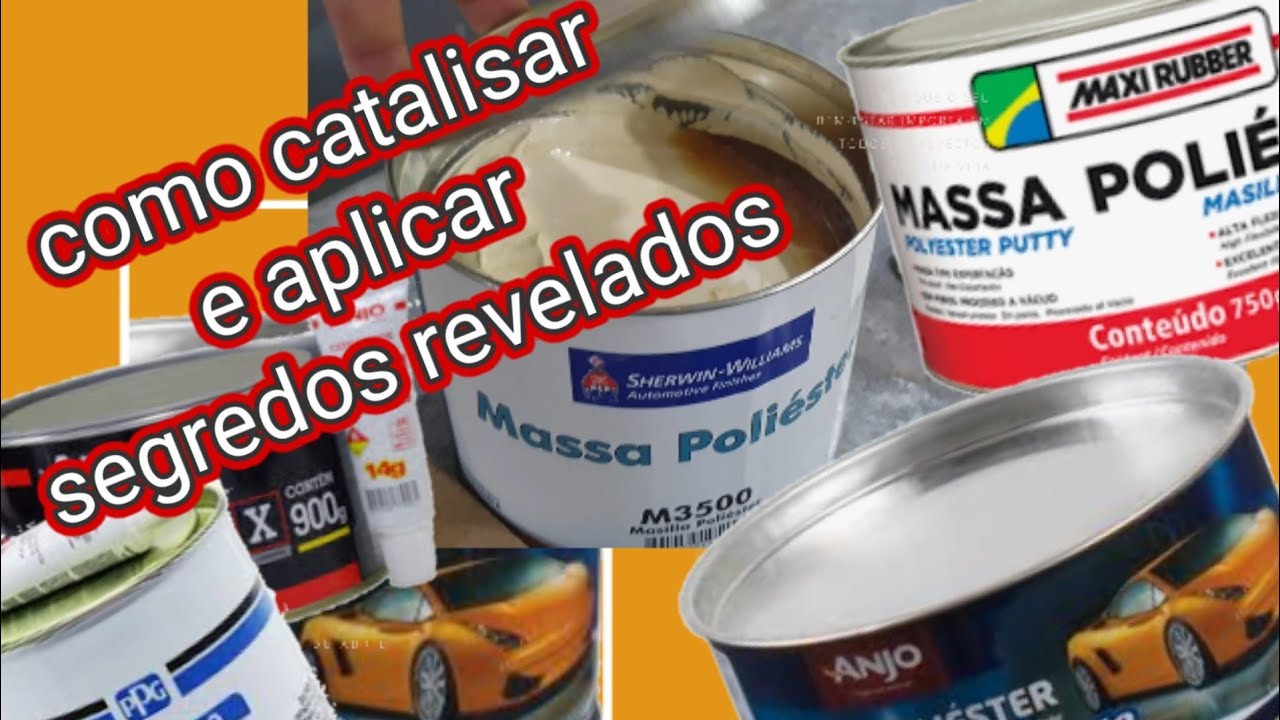 COMO catalisar e aplicar massa poliéster, segredo revelado
