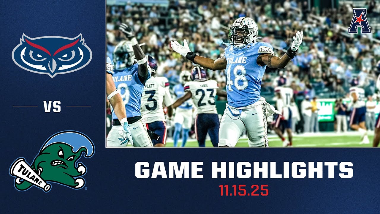 Florida Atlantic vs Tulane Football Highlights | Nov. 15, 2025