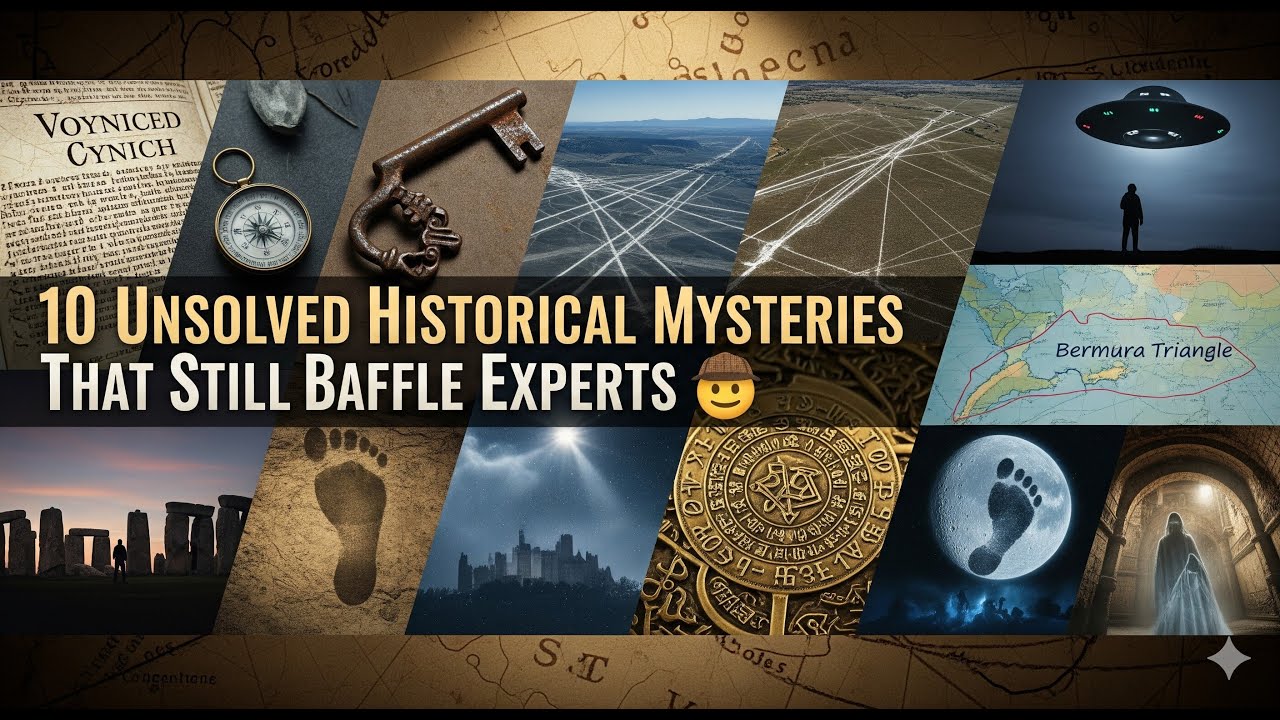10 Unsolved Historical Mysteries That Still Baffle Experts 🕵️