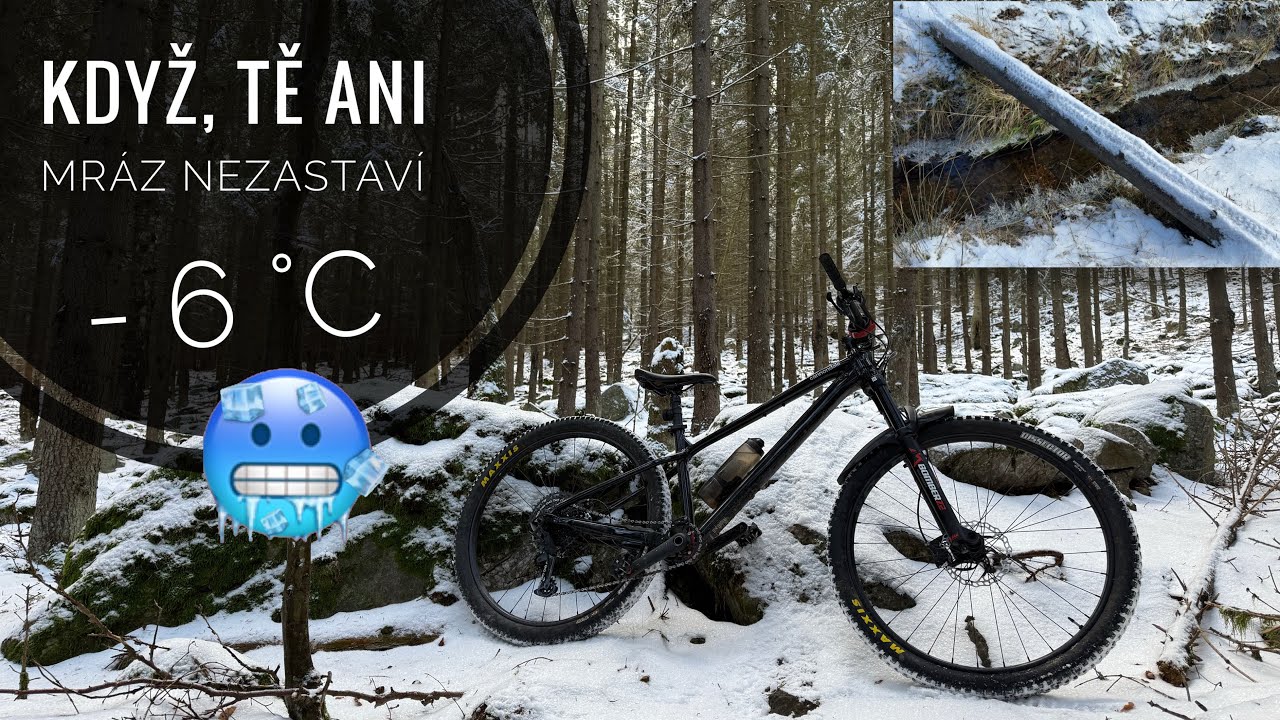 Epesní trail, brutální mráz. Cannondale Habit HT