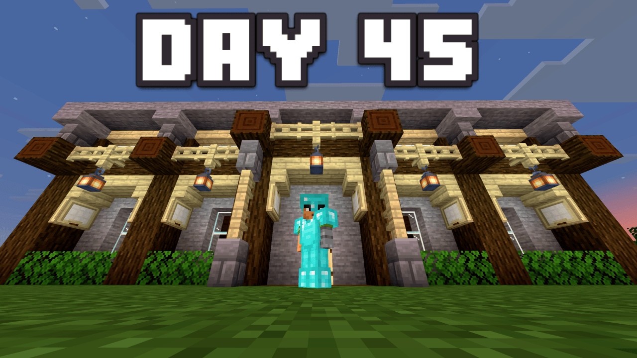 The Trading Hall Is Almost Complete | Daily Minecraft Challenge