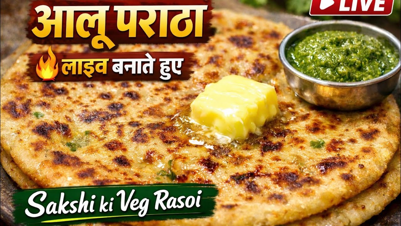 LIVE | घर पर बनाएं परफेक्ट आलू पराठा 🥔🫓 | Sakshi ki Veg Rasoi