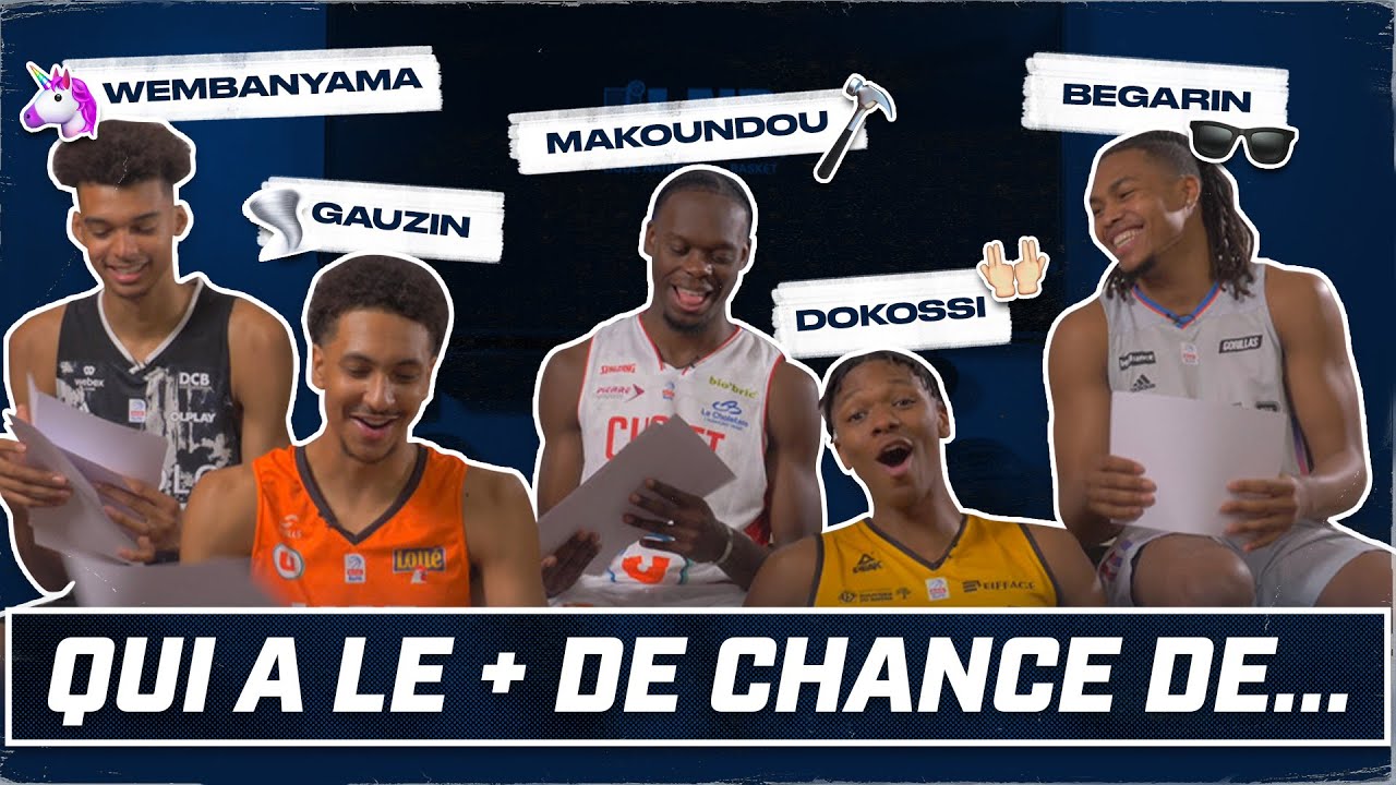 😂 QUI A LE + DE CHANCE DE ? (Avec V.Wembanyama, J.Begarin, Y.Makoundou, A.Dokossi et M.Gauzin)