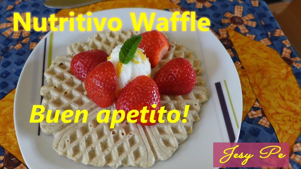 #4  Cómo prepar deliciosos " Waffles" con "avena" y "avellla"?  