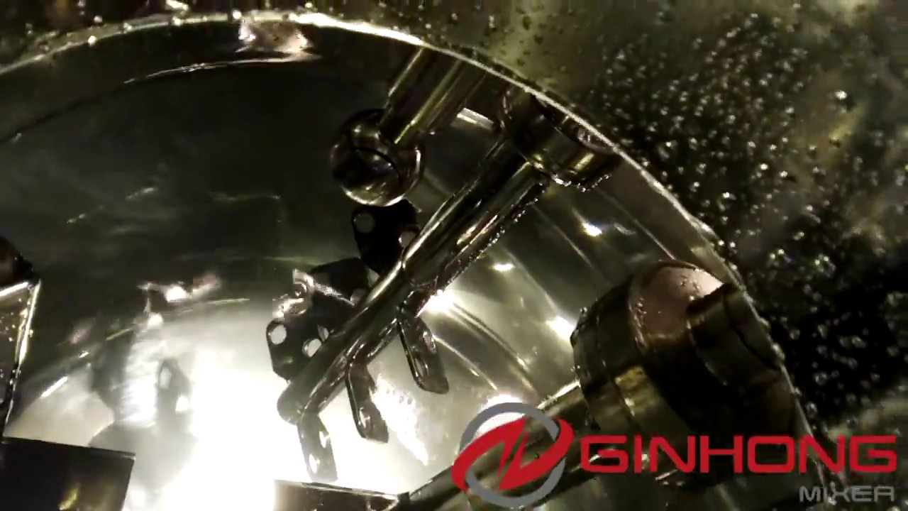 How does a built-in CIP work in mixing equipment