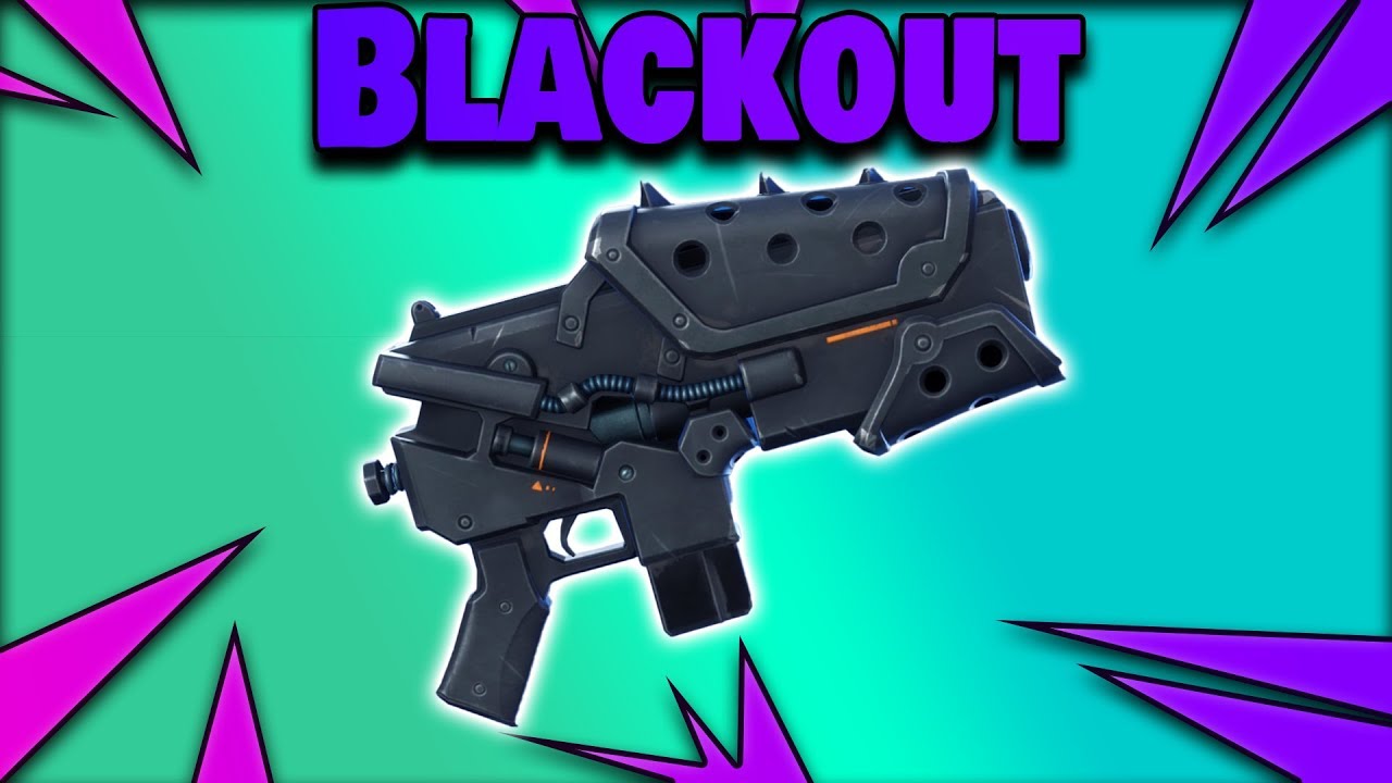 Blackout - Schwarzes Metall-Waffenset | Fortnite Rette die Welt