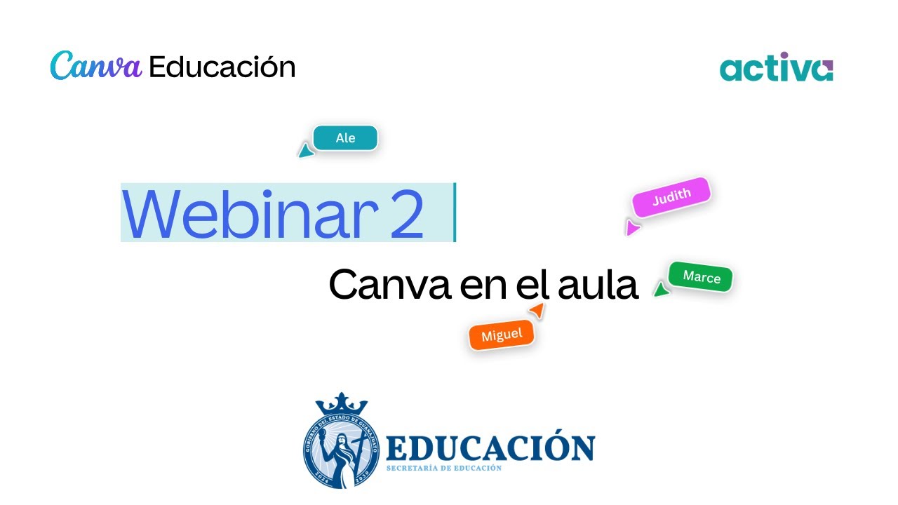 Webinar 2.  Canva en el aula