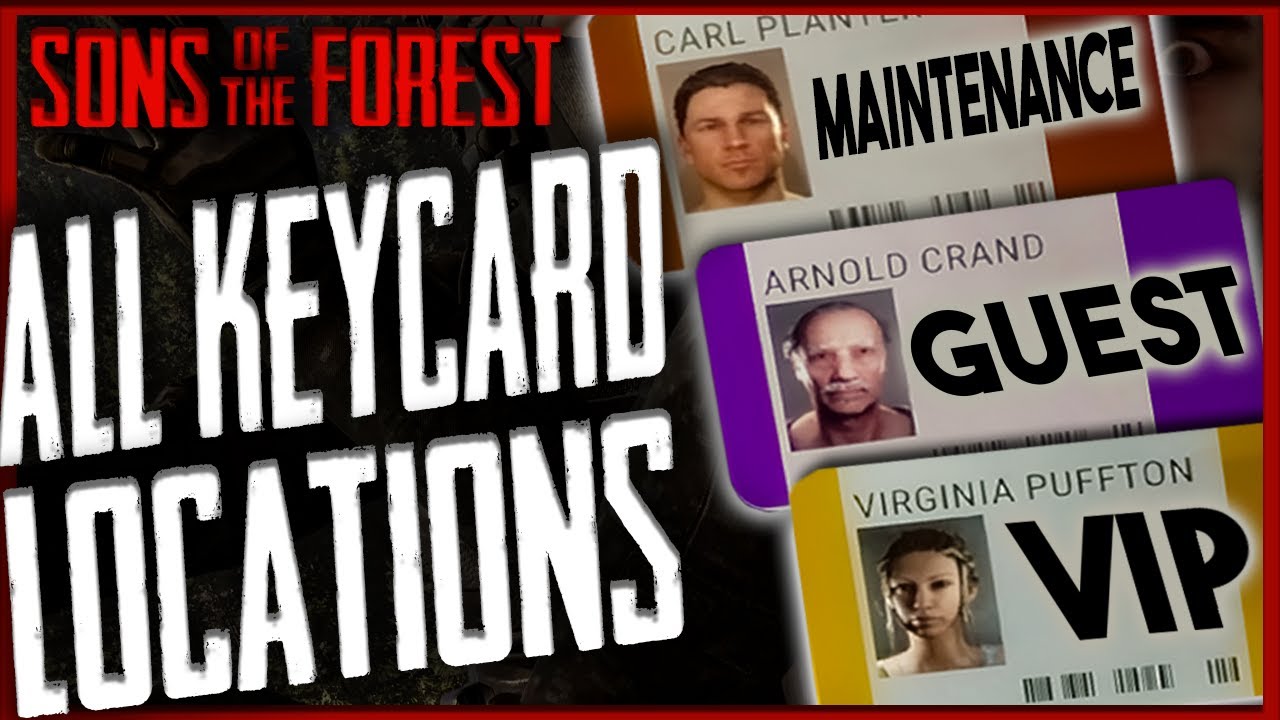 Sons Of The Forest: How to get ALL Keycards (Complete Guide)