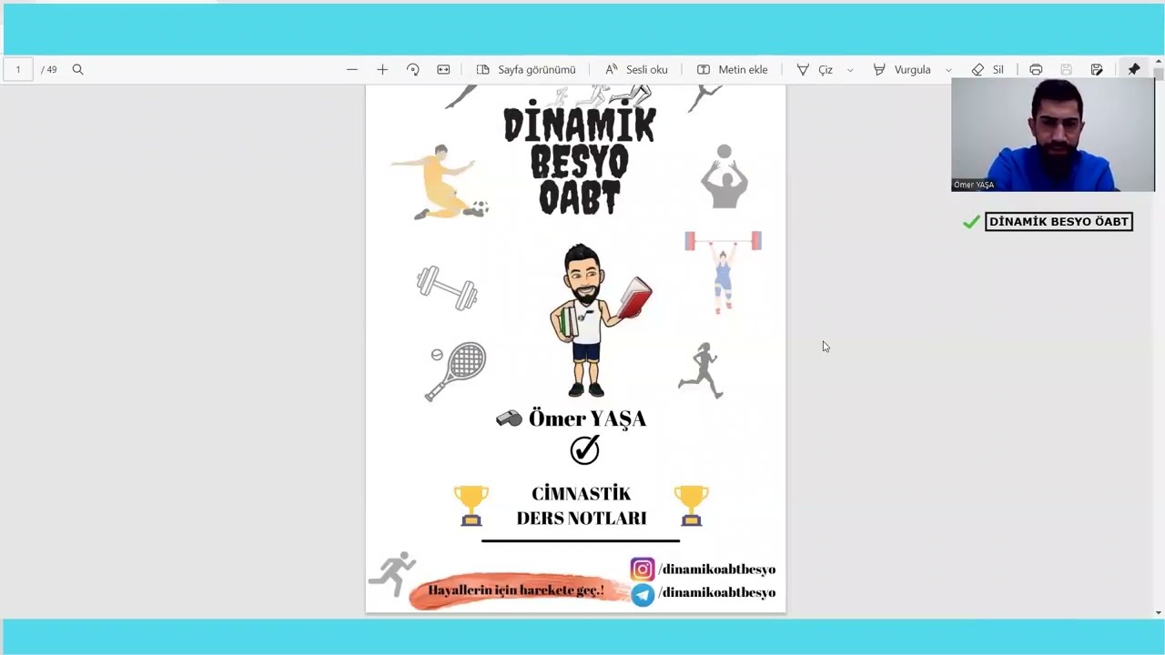 DİNAMİK BESYO BEDEN EĞİTİMİ ÖABT 2022 - JİMNASTİK TARİHÇESİ, GENEL JİMNASTİK