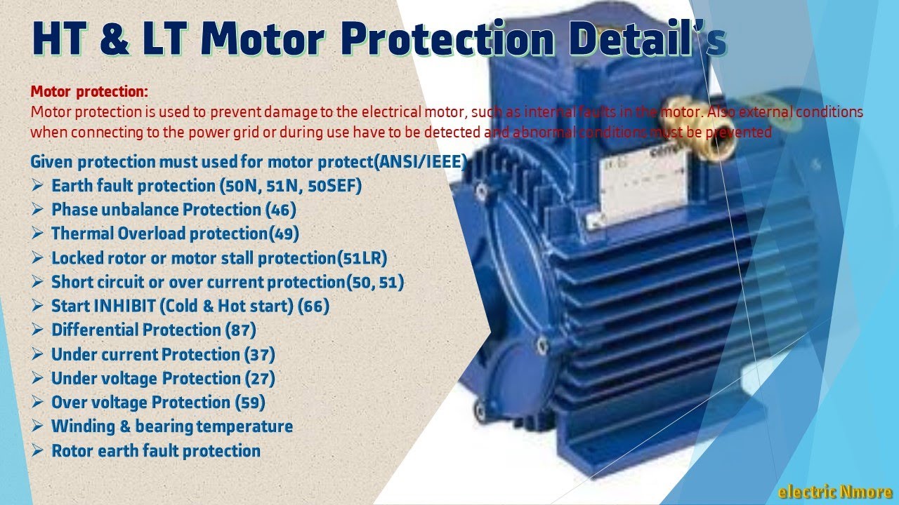 Motor Protection| Protection of HT| LT Induction Motor - Tamil