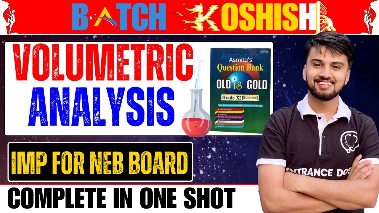 Volumetric Analysis In One Shot | Old is Gold Covered | Batch KOSHISH