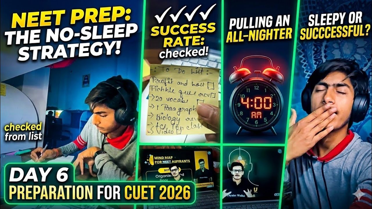 Day 6 of CUET 2026 Preparation 🔥 | Study Vlog | CUET Journey #cuet2026 #studyvlog 