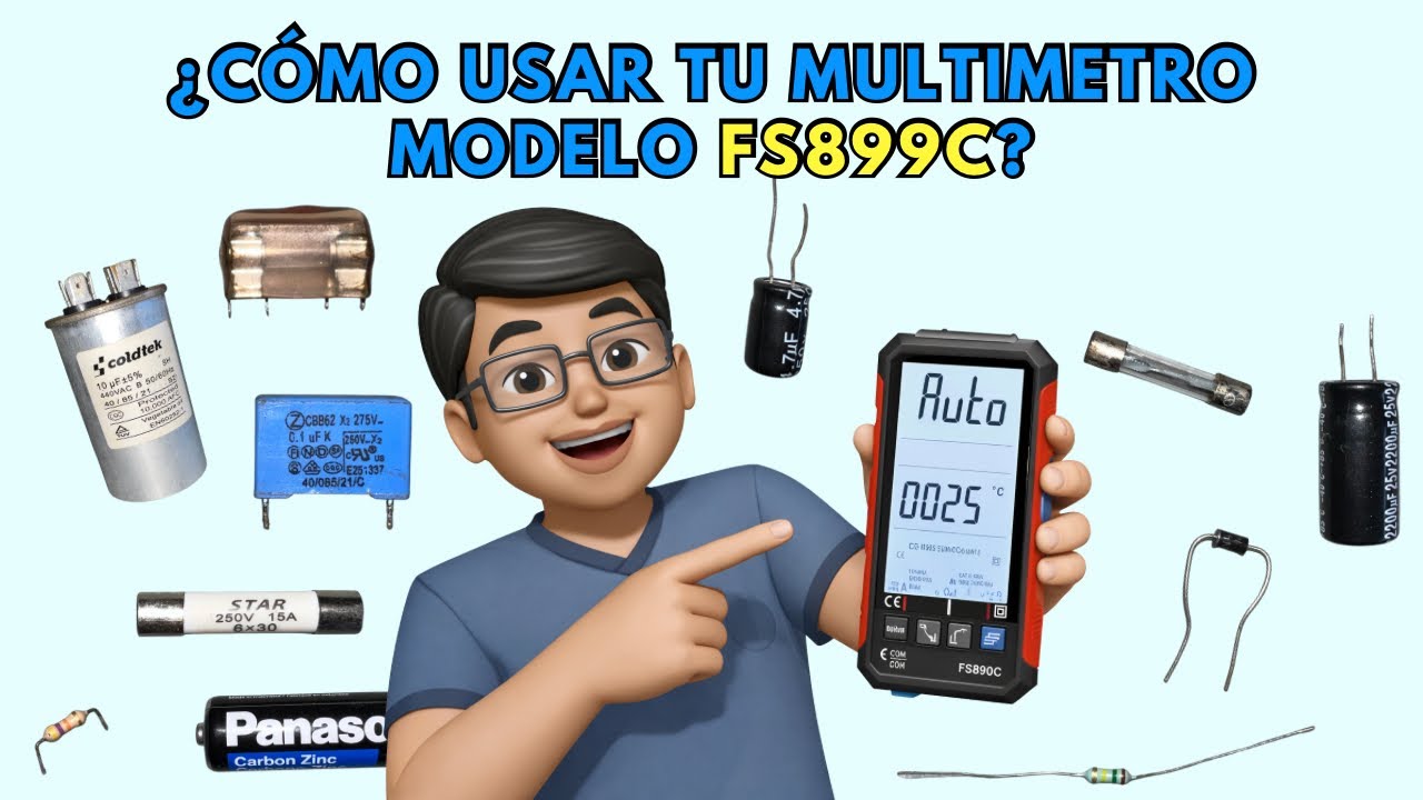 &iquest;C&oacute;mo usar tu multimetro modelo FS899C?