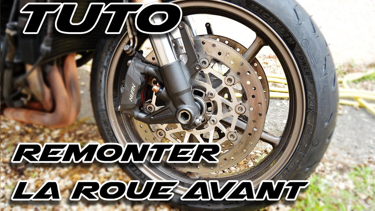 MotoVlog #Tuto n°11 / Comment bien remonter sa roue avant \ #roue #wheels