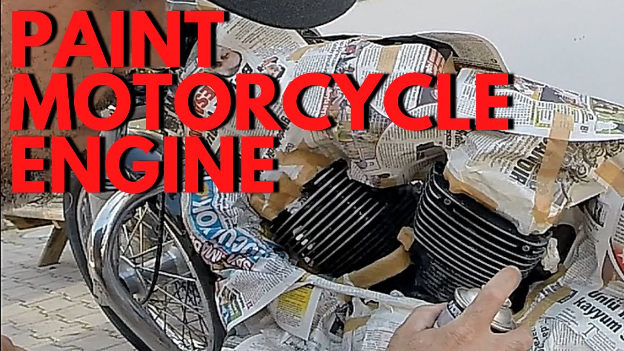 HOW TO PAINT MOTORCYCLE ENGINE WITHOUT REMOVING | PAINT MOTORCYCLE ENGINE | YAMAHA V STAR 650