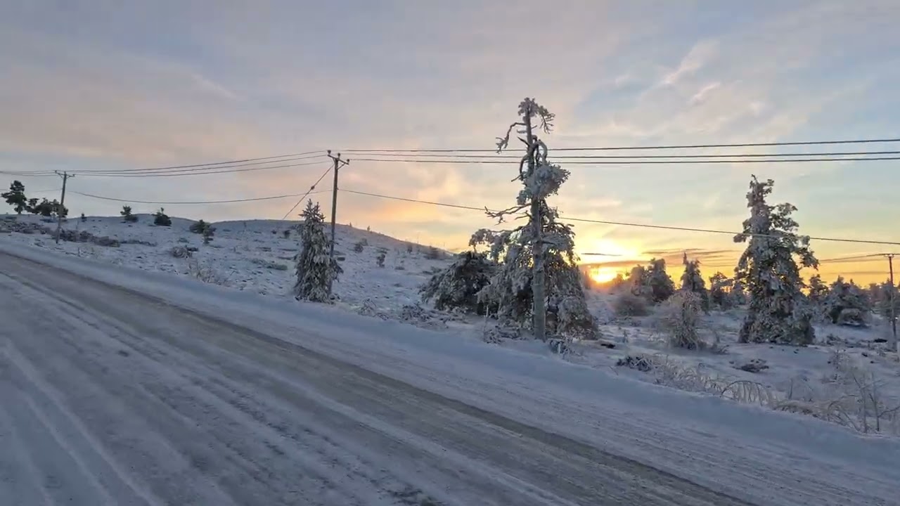 Sunny day in Levi Finland. Panorama Hotel walk. November  . Video 7