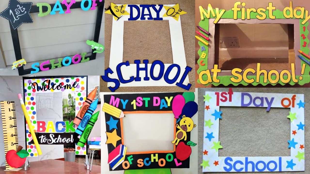 1st Day of School | selfie photo stand | welcome back to school | classroom decoration ideas