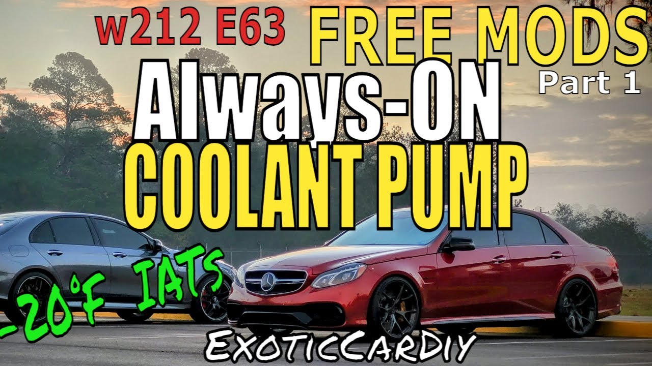 ~ ALWAYS-ON ~  Intercooler Pump mod for  W212 E63