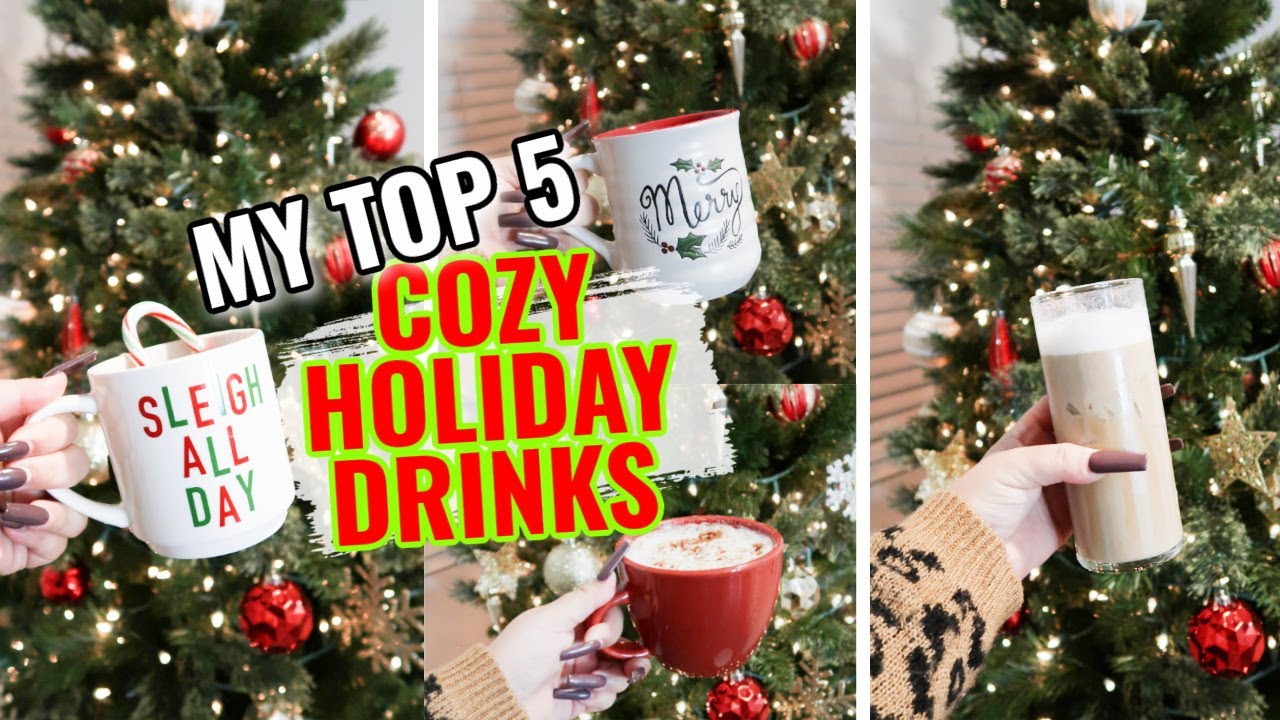 5 COZY HOLIDAY DRINK IDEAS | 🎄☕ Holiday Drinks | Bina Rae