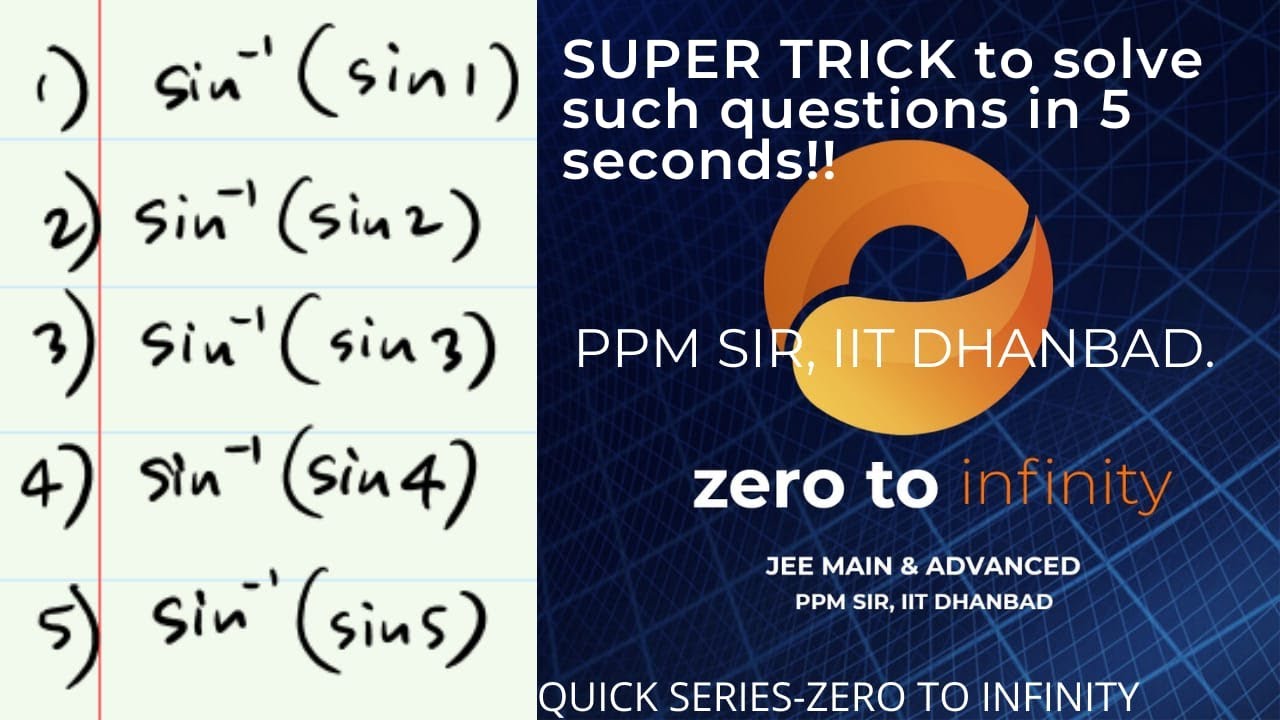 QUICKS: OP TRICK FOR sin inverse sin x || SOLVE IN JUST 5 SECONDS!