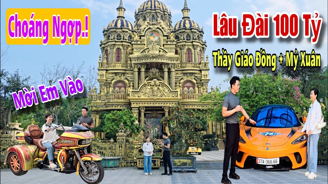 Mỷ Xuân choáng ngợp khi Thầy Giáo Đồng mời đến xem Căn Nhà 100 Tỷ dát vàng 24k ở quê