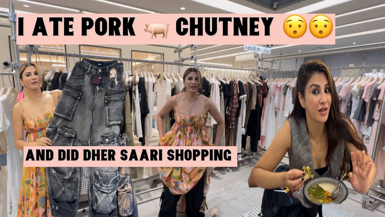 I ATE PORK 🐖 CHUTNEY ❌ N did dher saari shopping in China 🇨🇳🥰🥰 #priyankatyagi #vlog #china