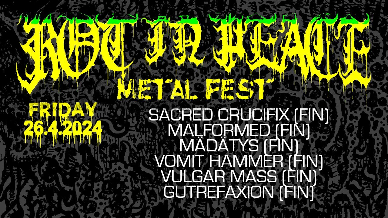 ROT IN PEACE METAL FEST DAY 1, 26 APRIL 2024, TUKIKOHTA OULU FINLAND