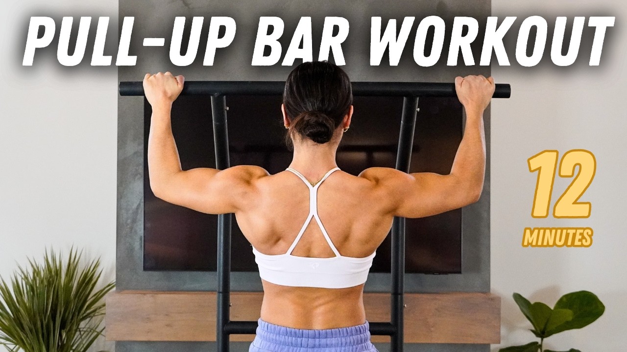 12 Minute Pull-Up Bar Workout (Challenging 🔥)
